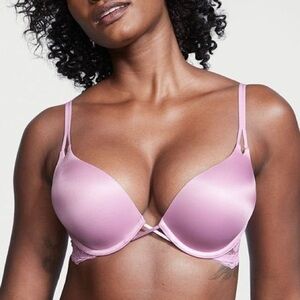 Victoria’s Secret Bombshell Add-2-Cups Smooth Push-Up Bra in Light Lilac Purple